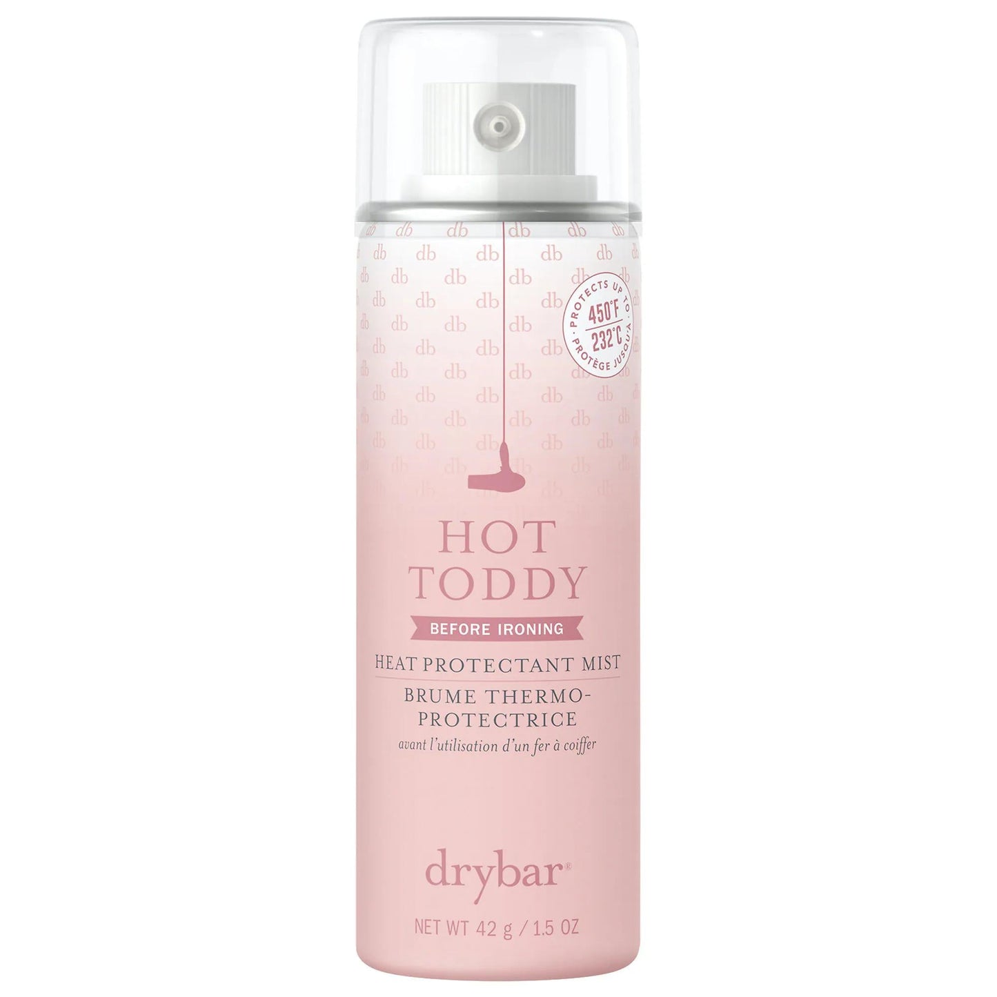 Drybar Hot Toddy: Ultimate Hair Heat Protectant Spray - Vegan & Cruelty-Free - Up to 450°F Protection for Dry, Fine, Medium & Thick Hair