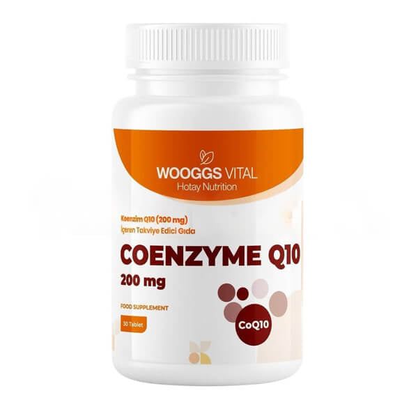 Wooggs Vital Coenzyme Q10 Dietary Supplement 30 Tablets