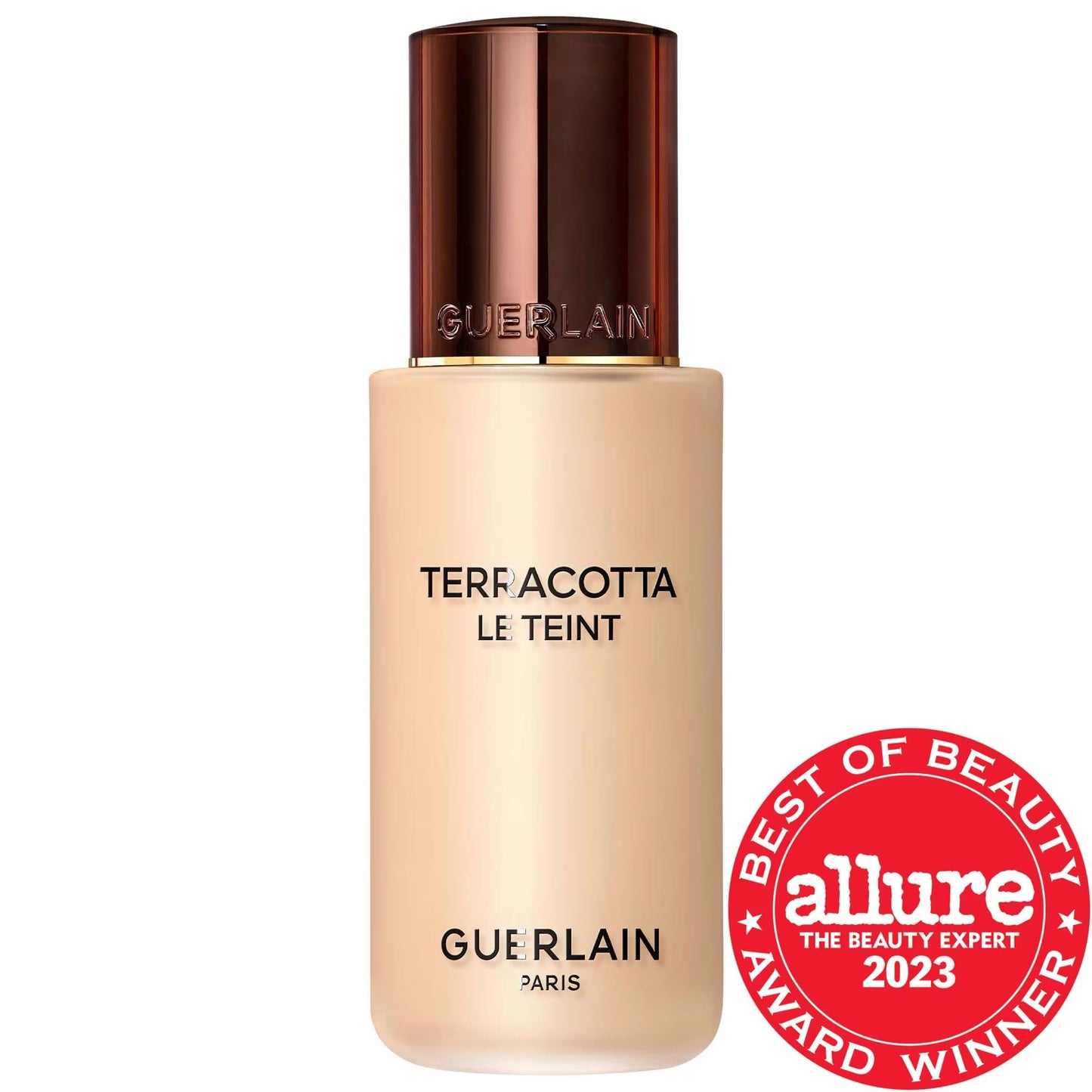 GUERLAIN Terracotta Le Teint: 24H Luminous Matte Liquid-to-Powder Foundation | Medium Coverage, Self-Adapting, Cruelty-Free & Long Lasting Makeup