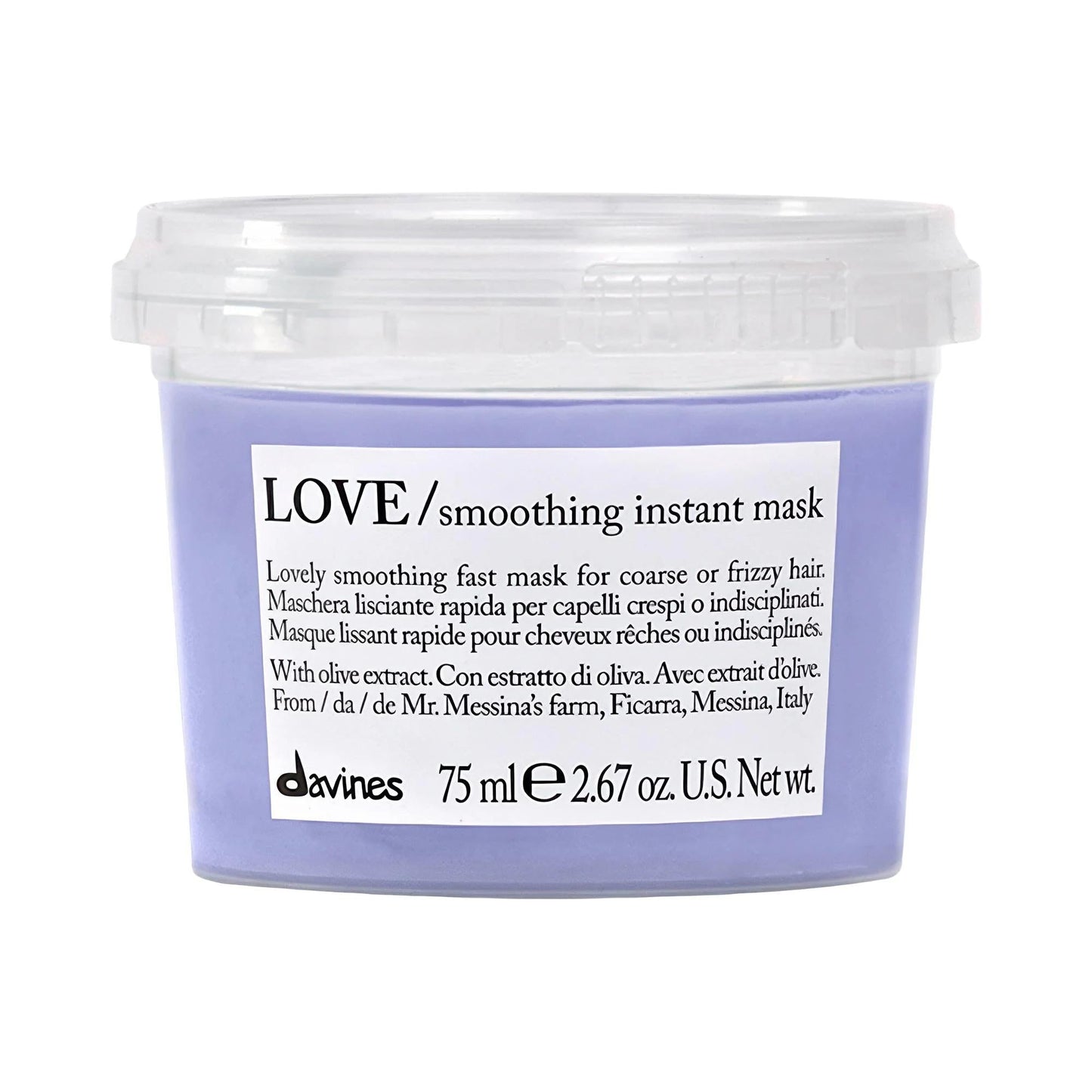 LOVE Smoothing Instant Hair Mask for Frizzy Hair - Vegan, Sulfate-Free, 30-Second Processing