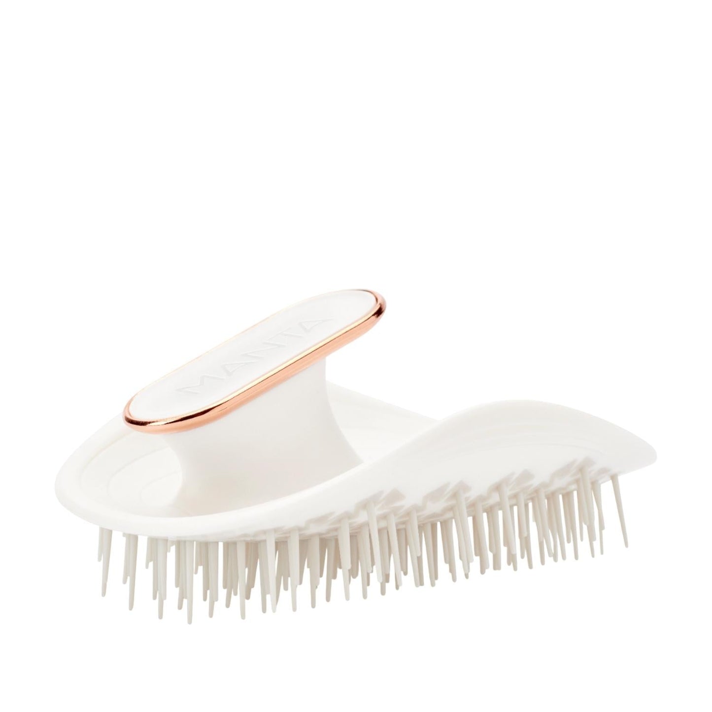 Manta Original White Rose Gold Hairbrush for Fragile Hair
