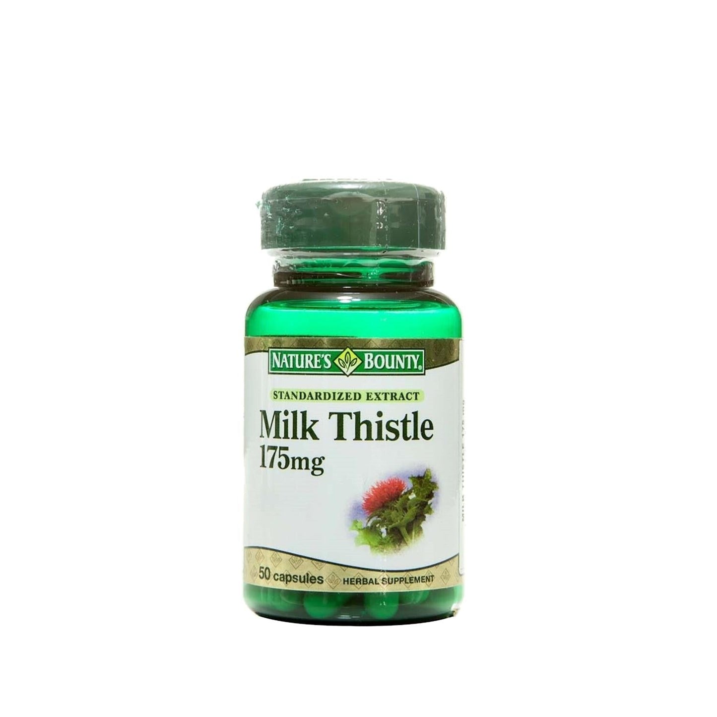 Nature's Bounty Milk Thistle 175mg - Liver Support Supplement, 50 Capsules