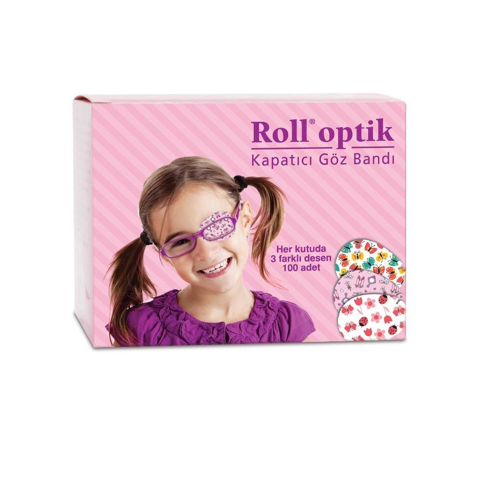 Roll Optik Eye Patch for Children - 100 Pieces, Amblyopia Treatment, Hypoallergenic Adhesive