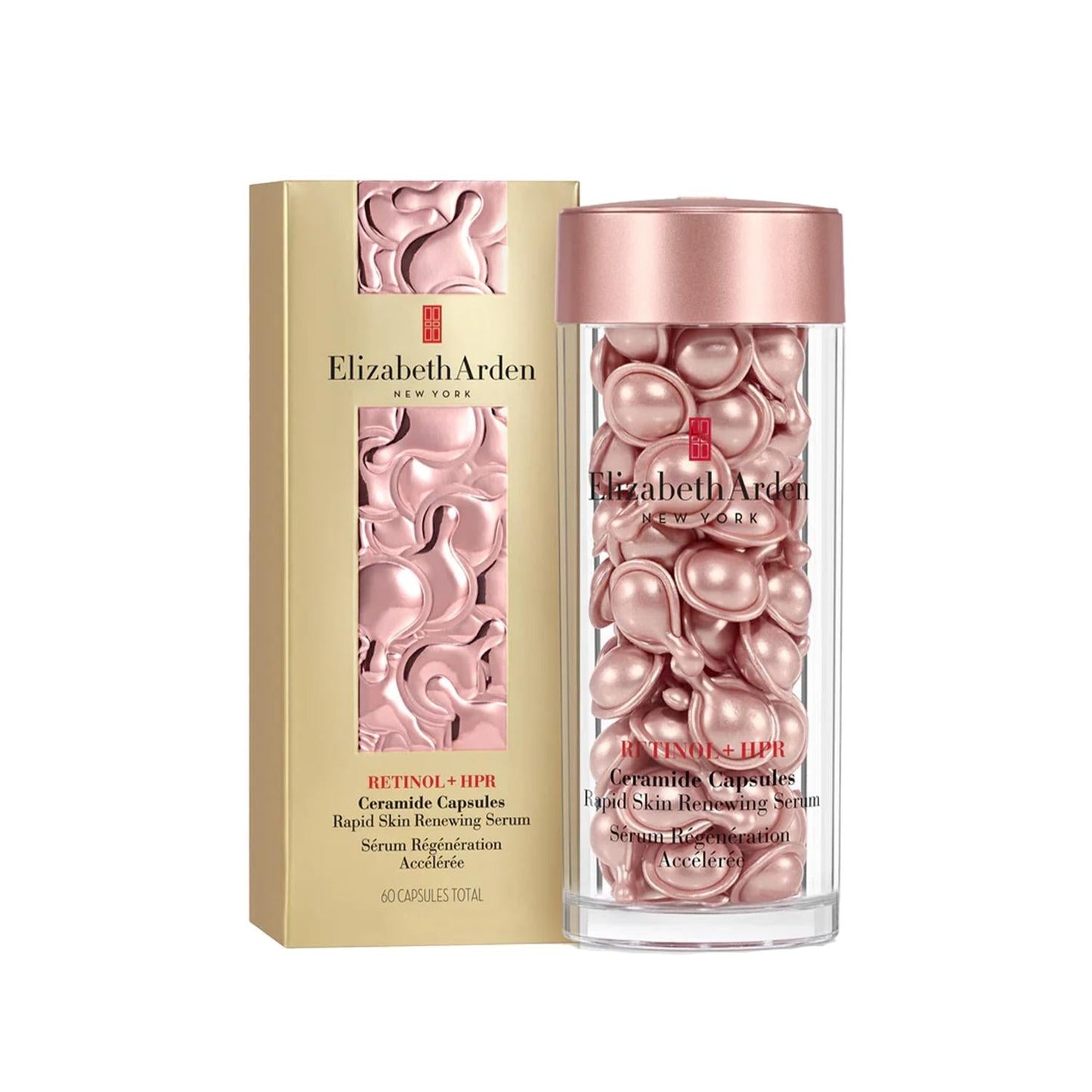 Elizabeth Arden Retinol HPR Ceramide Capsules: Rapid Skin Renewal & Anti-Aging Facial Serum - 60 Count
