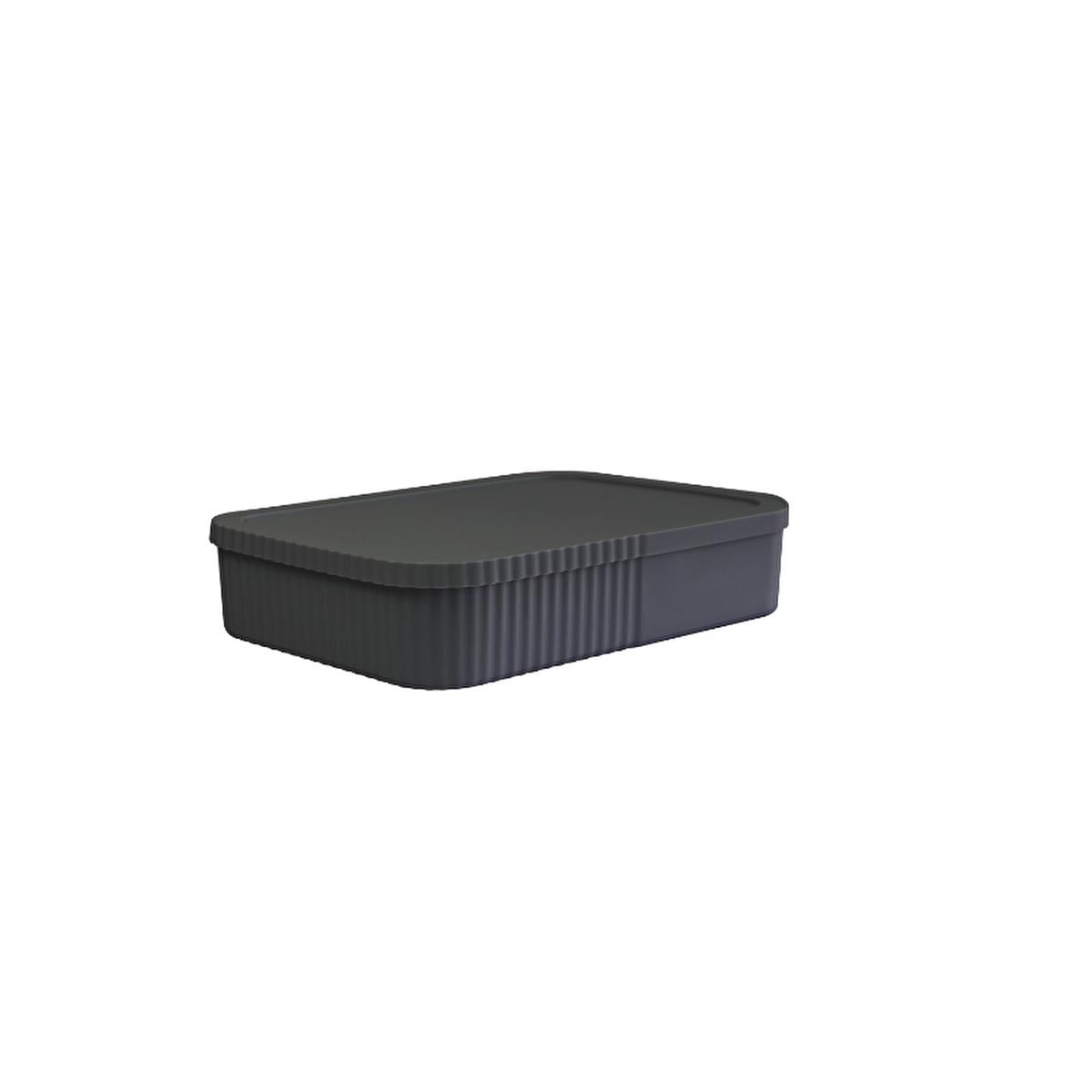 Decobella Storage Box - 6L Capped Organizer for Home & Office - Durable, Versatile, and Compact