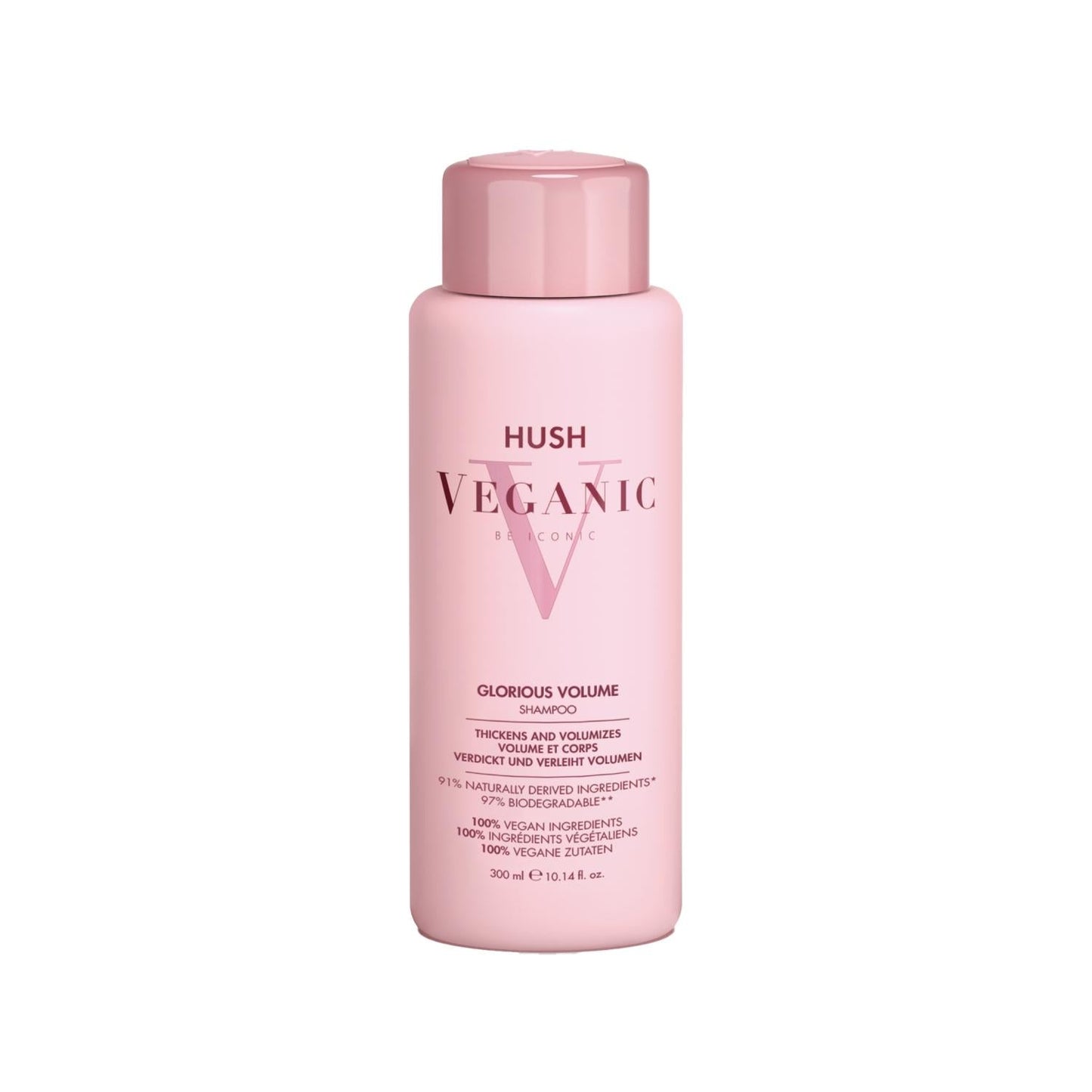 Hush Veganic Glorious Volume Shampoo for Fine Hair 300 ml