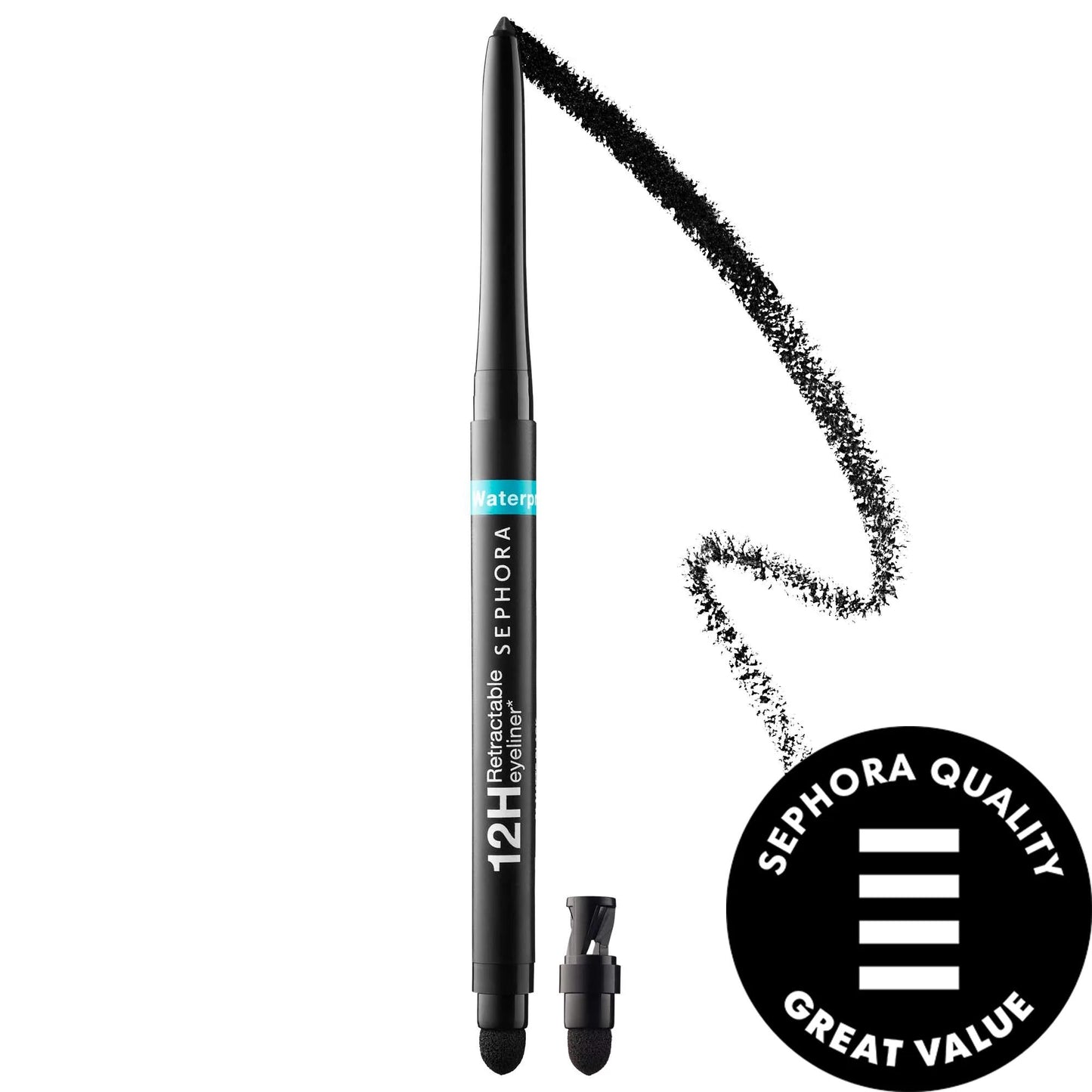 Waterproof 12Hr Retractable Eyeliner Pencil: Long-Lasting, Smudge-Proof, Creamy Eye Makeup For All-Day Definition
