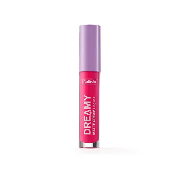 Callista Dreamy Matte Cream Lip Gloss - Soft Pink, Long-Lasting, Nourishing Lip Care