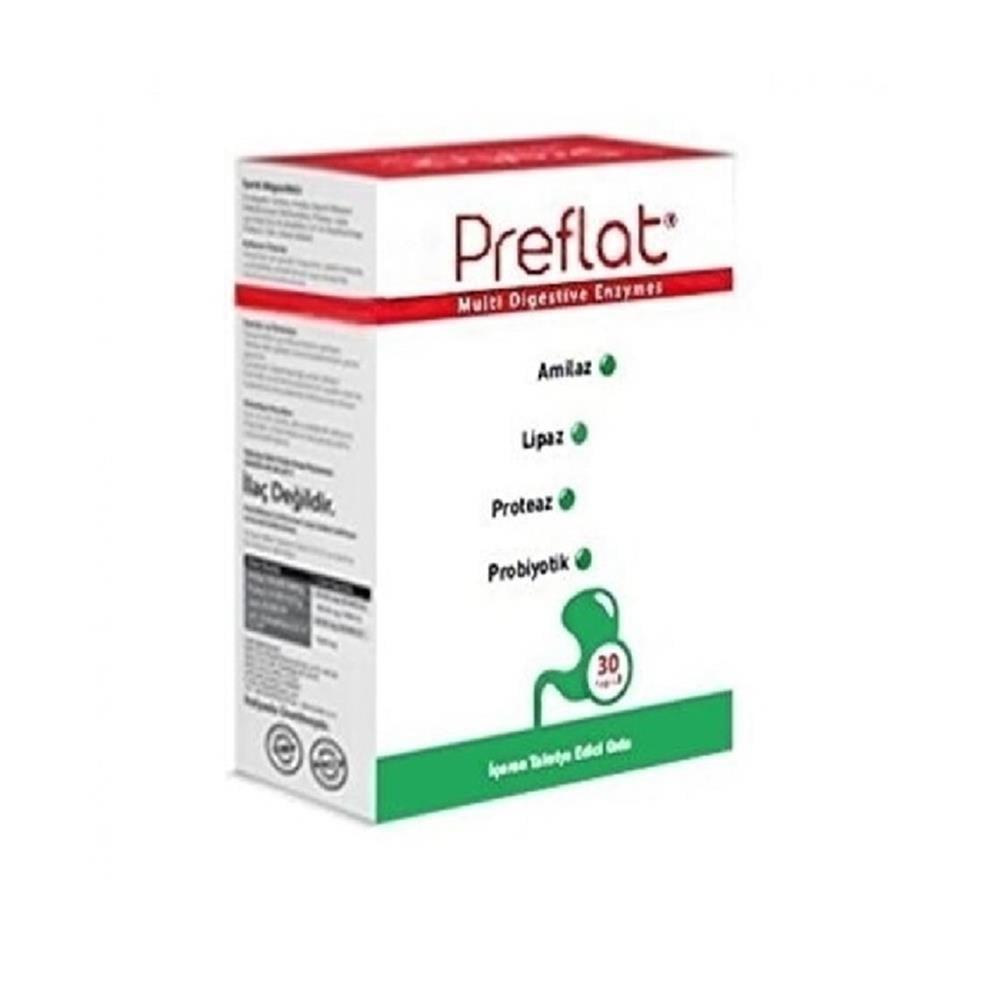 Preflat Dietary Supplement - Digestive Enzymes & Probiotic Support for Gut Health