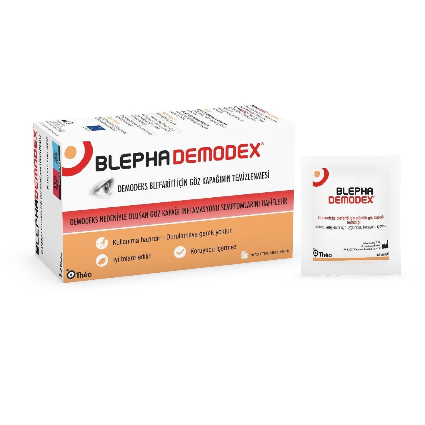 Blephademodex Eyelid Cleansing Wipes 30 Wipes