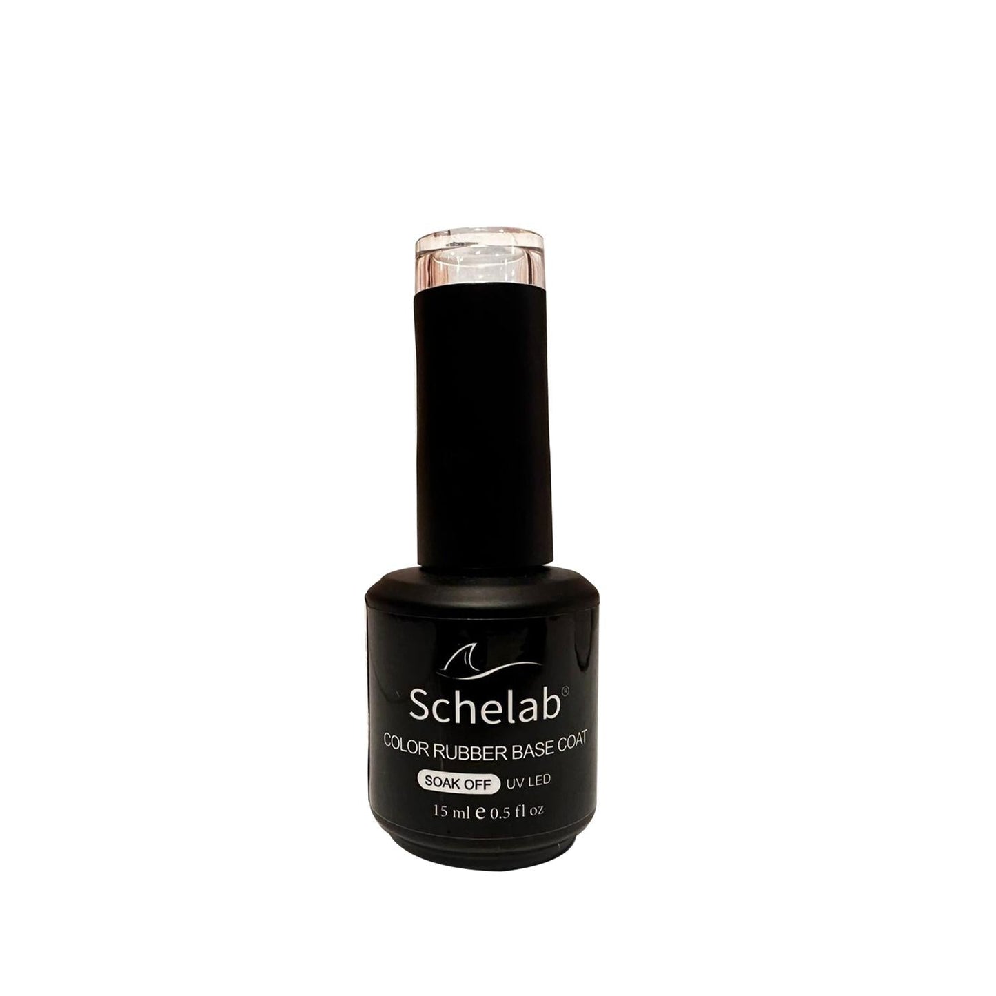 Schelab Color Rubber Base Coat 15ml - Long-Lasting Nail Polish Adhesion & Nail Care