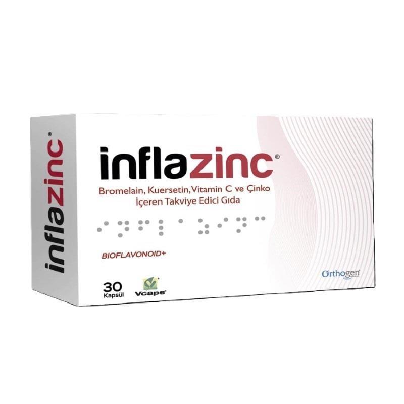 Inflazinc Zinc and Vitamin C Supplement 30 Caps