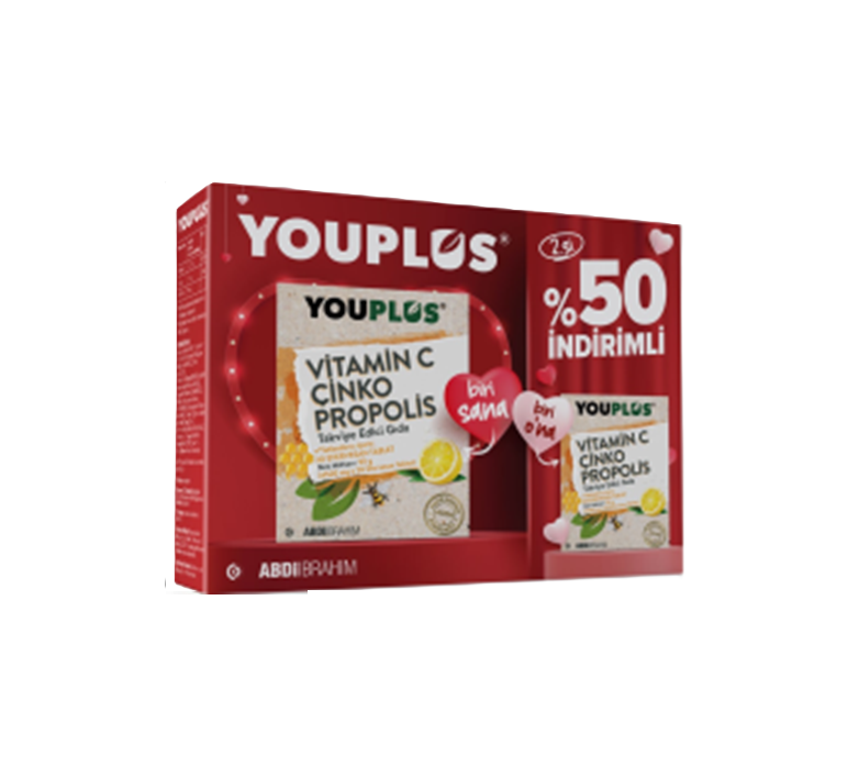 Youplus Vitamin C, Zinc & Propolis Effervescent Tablets - 20 Count