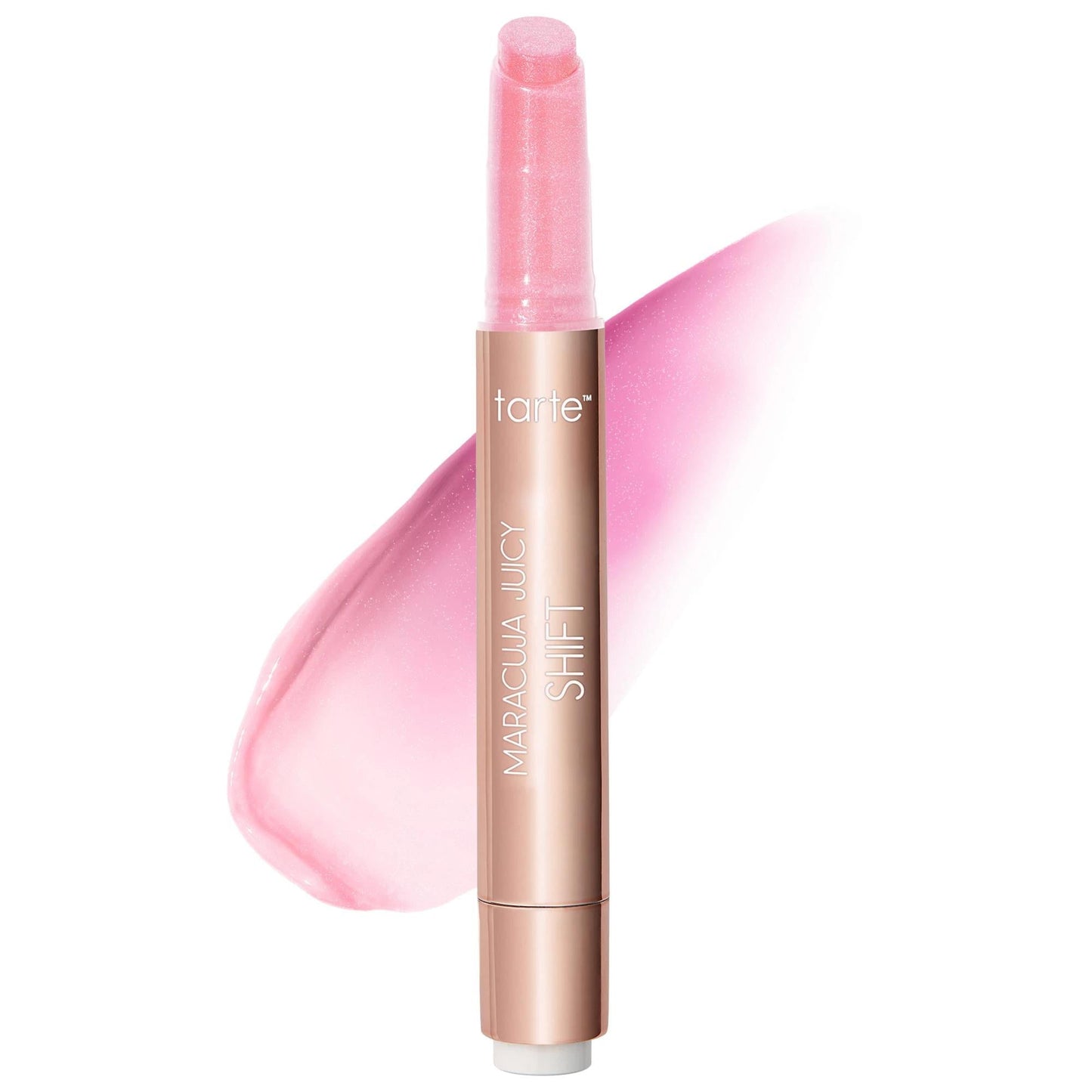 Tarte Maracuja Juicy Lip Plump Shift: pH Color-Shifting, Hydrating Lip Balm & Plumper with Hyaluronic Acid & Maracuja Oil for Fuller, Smoother Lips