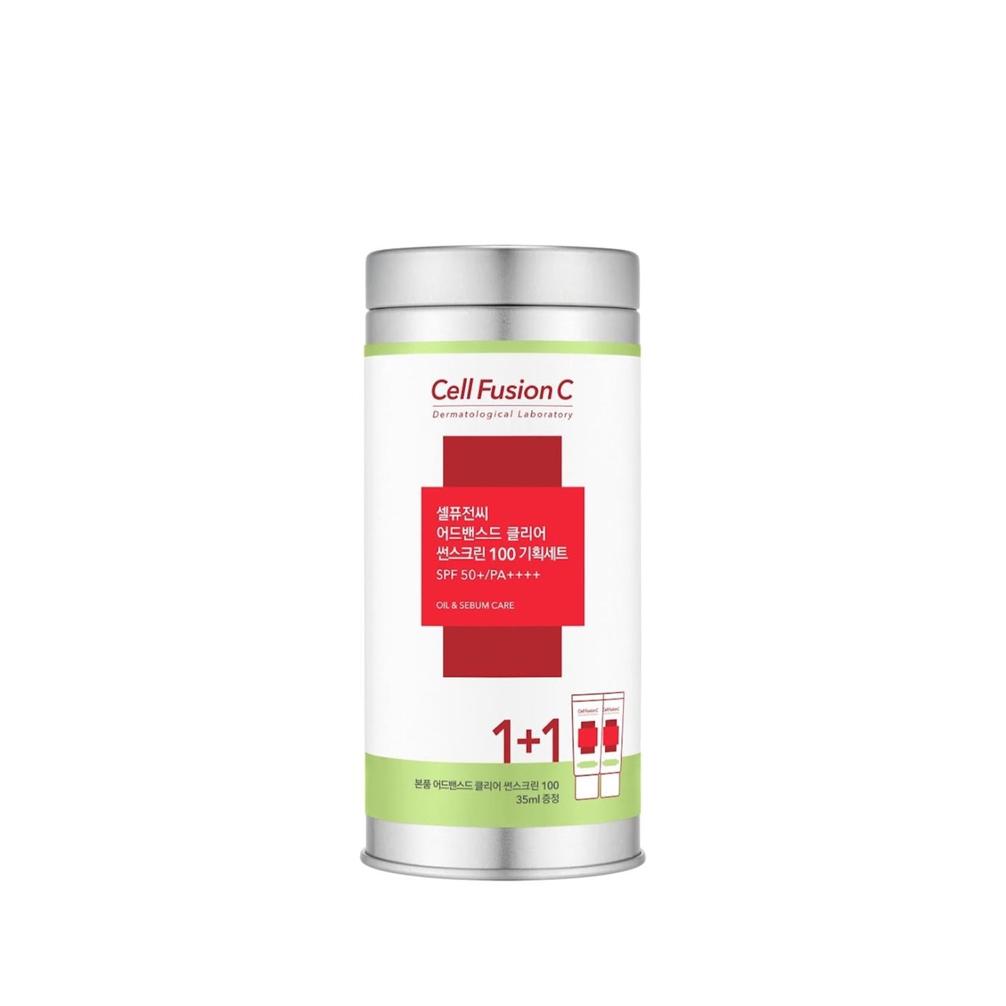 Cell Fusion C SPF50+ Advanced Clear Sunscreen for Oily Skin - 2x35ml - Non-Greasy, Acne-Friendly Sun Protection