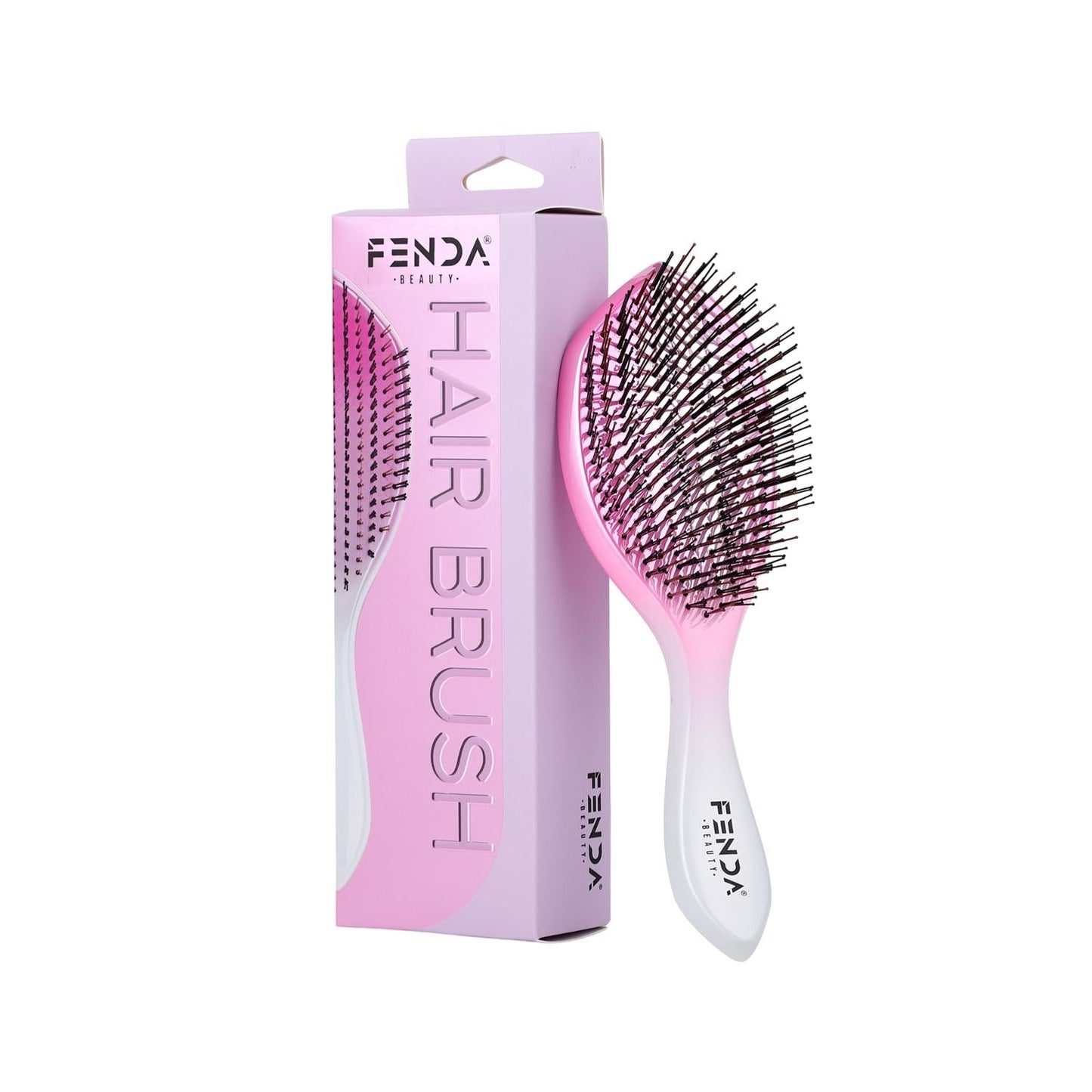 Fenda Professional 4-Pin Wide Hair Brush Galaxy Pink