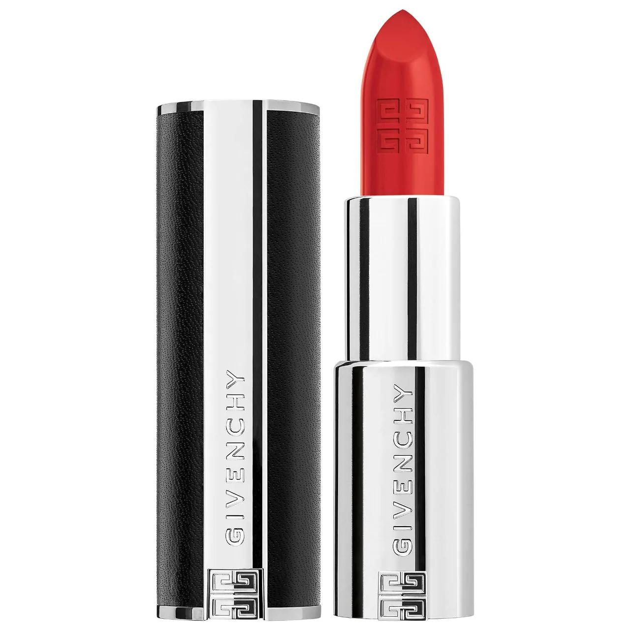Givenchy Rouge Interdit Intense Silk Satin Matte Lipstick: High-Pigment, Long-Wearing, Hydrating Lip Color for Comfortable All-Day Wear