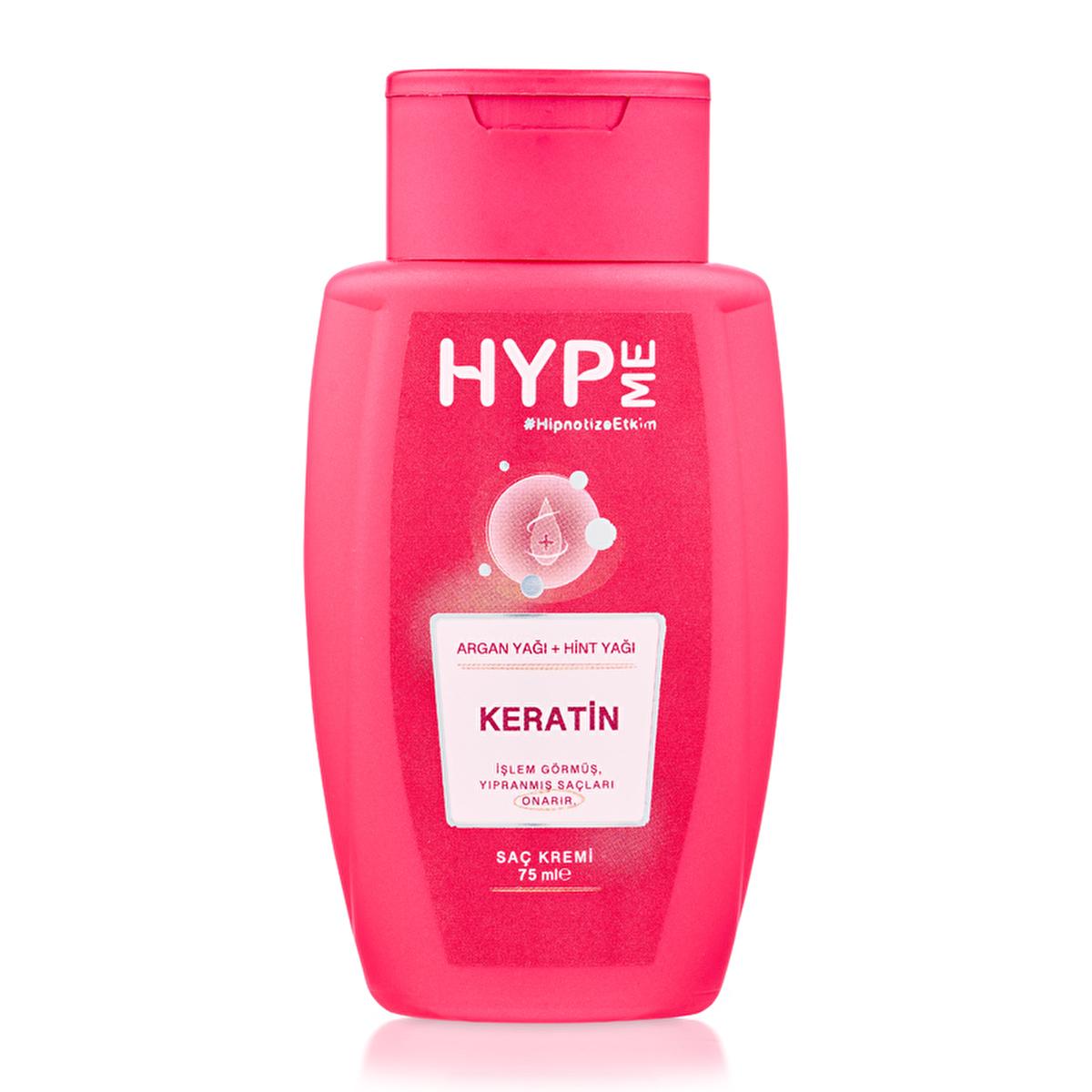 Hyp Me Repairing Travel Size Hair Conditioner - Argan & Castor Oils, Keratin Treatment for Dry Damaged Hair, Silky Softness (2.54 fl oz)