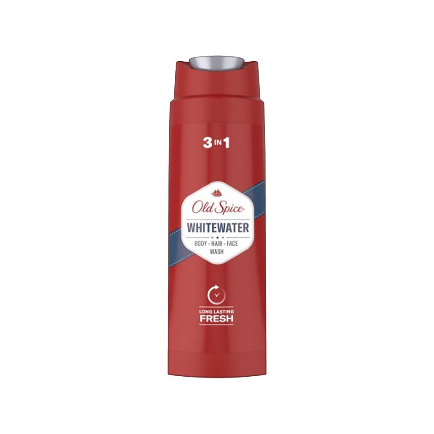 Old Spice Whitewater 2-in-1 Shower Gel and Shampoo - 400ml, Convenient Body and Hair Cleanser
