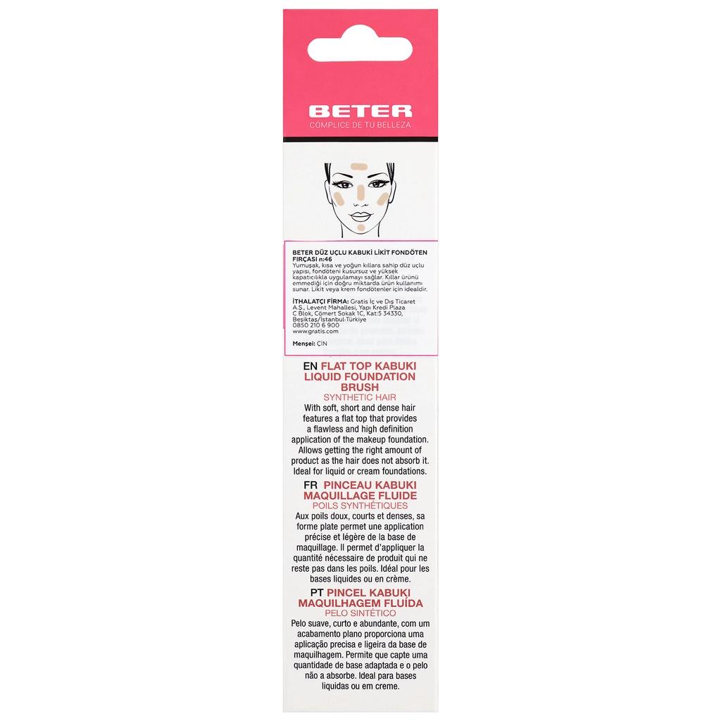 Beter Flat Kabuki Liquid Foundation Brush No. 46