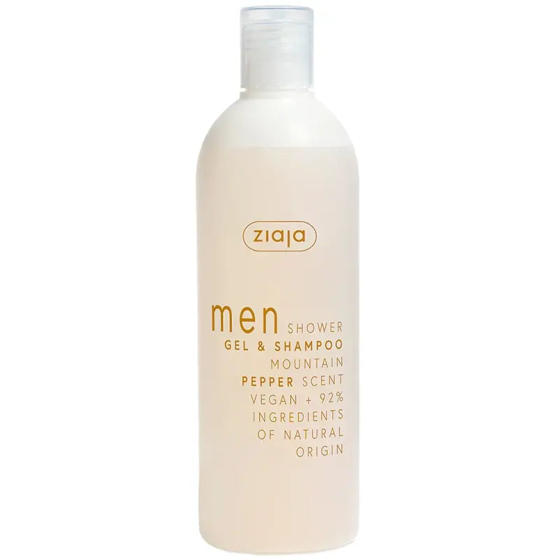 Ziaja Men 2-in-1 Mountain Pepper Shower Gel & Shampoo 400ml