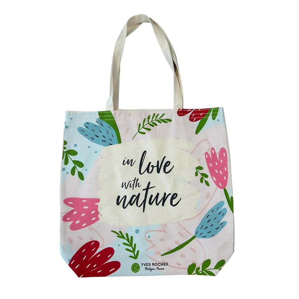 Yves Rocher Reusable Cloth Bag - Eco-Friendly, Customizable, Stylish Accessory for Daily Use