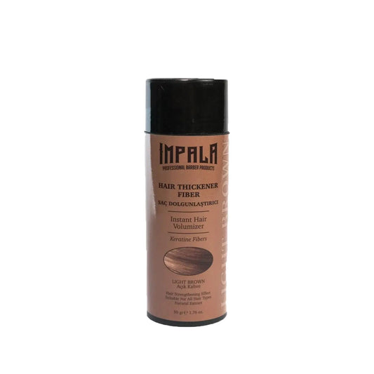 Impala Hair Thickening Powder - Instant Volume & Confidence Boost, Light Brown, 50g