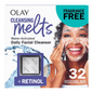 Olay Cleansing Melts Fragrance Free Retinol Daily Facial Cleanser (32ct)