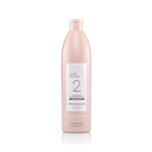 Alfaparf Keratin Therapy Lisse Design No:2 Keratin Treatment Lotion 500ml - Smooth & Repair Hair with Professional Keratin Care