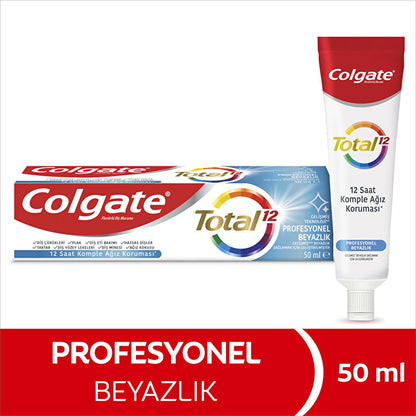 Colgate Total Professional Whitening Toothpaste - Advanced Whitening Toothpaste for Sensitive Teeth