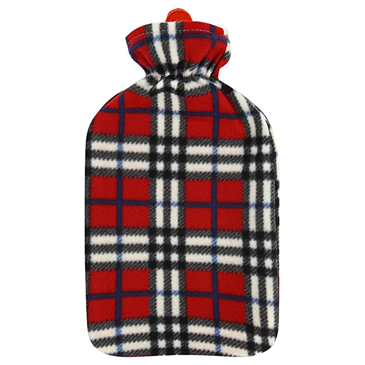 VPW Soft Fleece Covered 2-Liter Hot Water Bottle for Pain Relief & Warmth