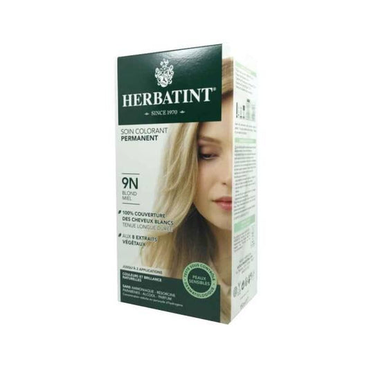 Herbatint 9N Honey Blonde Hair Dye - Natural, Ammonia & Paraben Free, Botanical Extracts for Sensitive Scalp