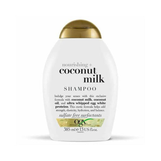 OGX Coconut Milk Shampoo - Sulfate-Free, Nourishing Hair Care for Dry or Damaged Hair