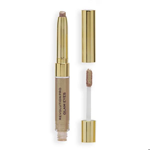 Revolution Pro Glam Eyeshadow Duo Sultry: Creamy Pencil & High-Pigment Glitter for Easy Glam Eye Makeup