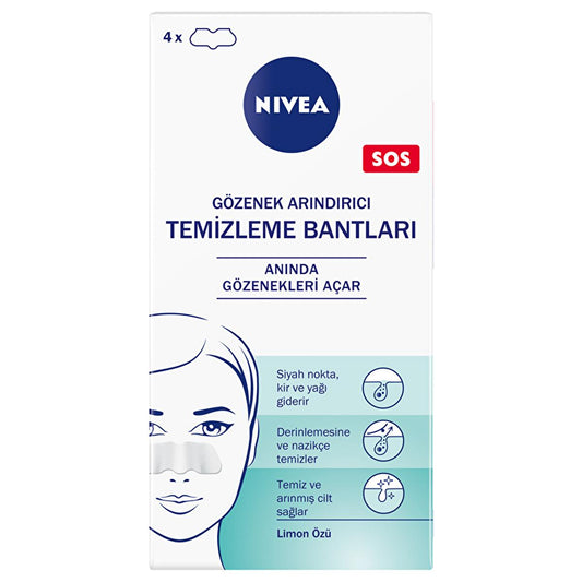 Nivea Pore Cleansing Strips - Deep Cleansing Skincare for Blackhead Removal, Dermatologically Tested, Suitable for All Skin Types