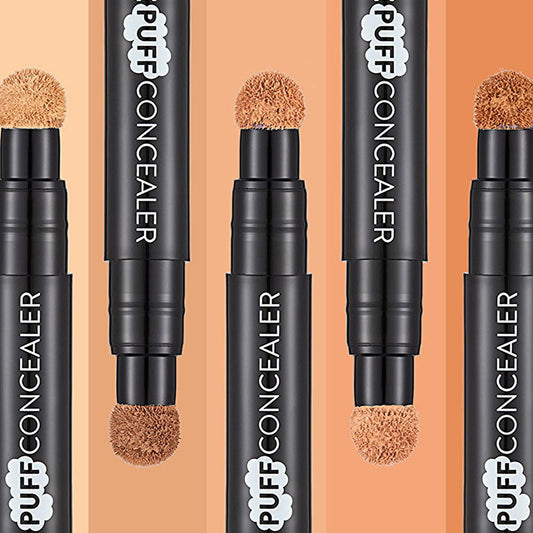 Flormar Concealer - Eye Puff Concealer with Sponge Applicator, Light Beige, Cold Undertone