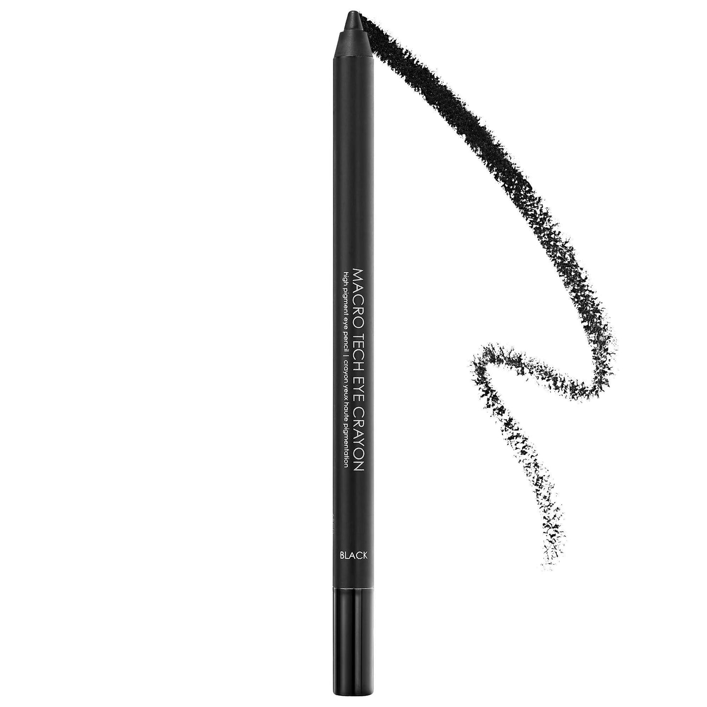 Macro Tech Eye Crayon High Pigment Eyeliner Pencil - Waterproof, Cruelty-Free, Long-Lasting Eye Makeup for Makeup Enthusiasts