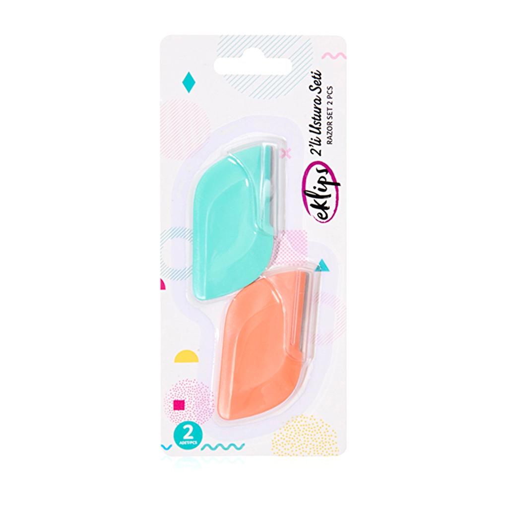 Eklips Facial & Eyebrow Razor Set for Dermaplaning 2-Pack