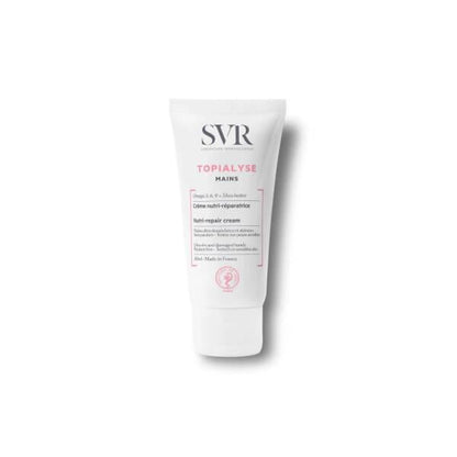 SVR Topialyse Hand Cream 50ml - Moisturizing, Non-Greasy Hand Cream for Dry Skin with Omega 3, 6, 9 & Shea Butter