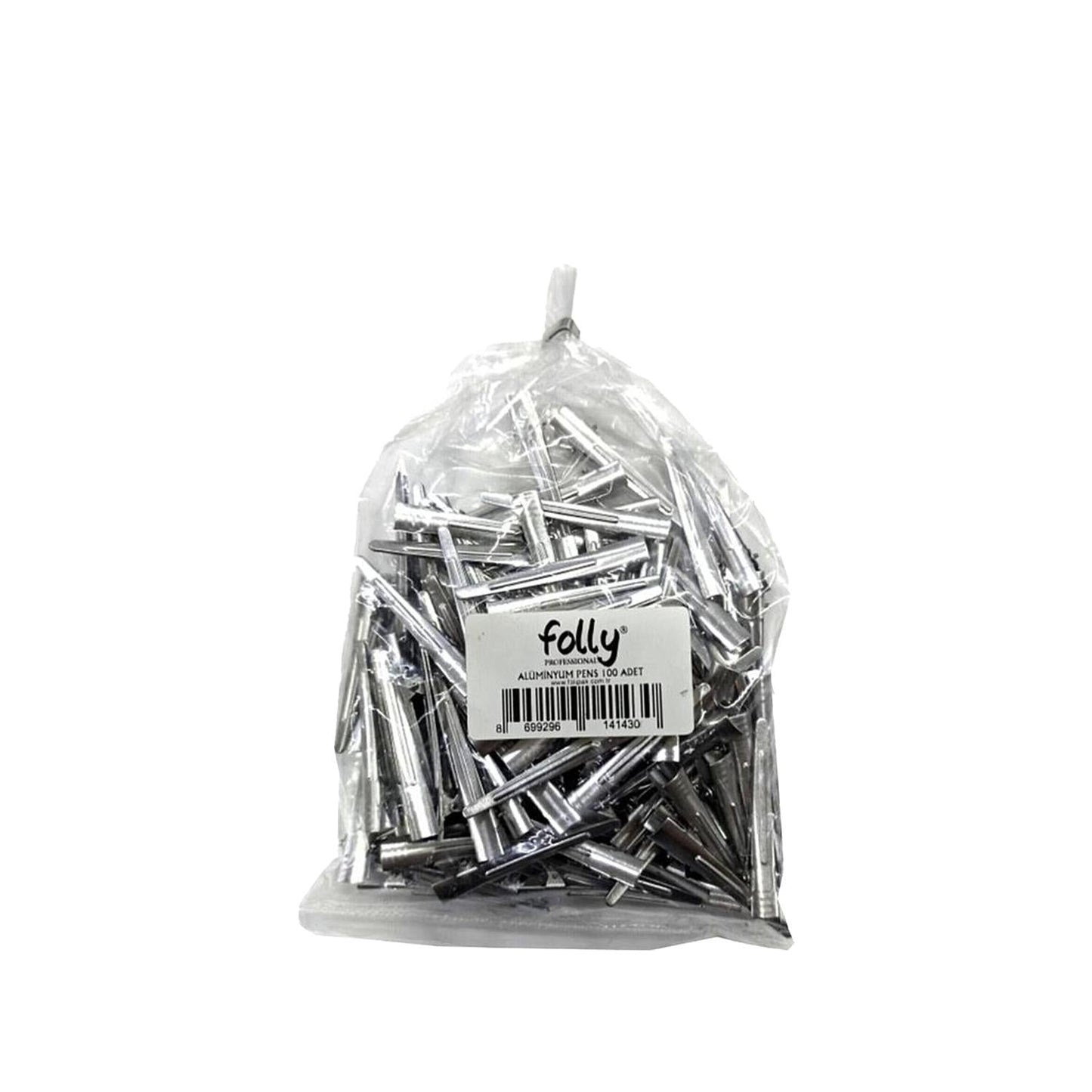Folly Professional Aluminium Hair Pins - 100 Count - Lightweight & Durable Hair Accessories for Styling