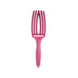 Olivia Garden Finger Brush Combo Pink Hair Brush for Gentle Hair Care and Personal Grooming