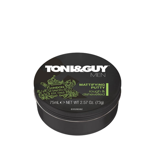 Toni & Guy Men's Hair Styling Putty: Strong Hold, Matte Finish - Texturizing Wax for Modern Styles