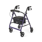 Medline Rollator Walker with Seat and Wheels Purple (1 unit)