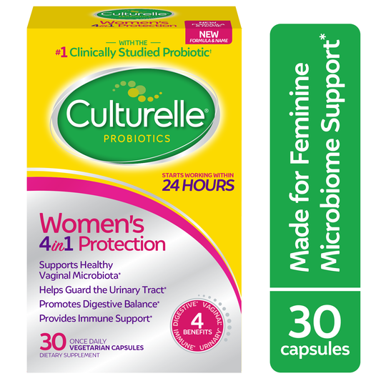 Culturelle Probiotics, Women's Healthy Balance, 30 Once Daily Vegetarian Capsules 20 ct
