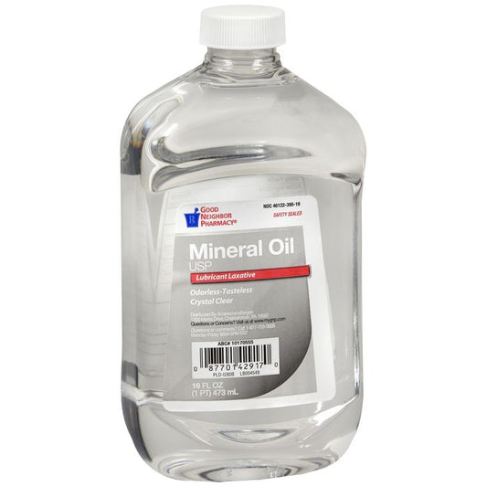 GNP Heavy Liquid Mineral Oil, 16 fl oz Bottle (Case of 12)