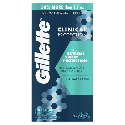 Gillette Antiperspirant Deodorant Clinical Fresh 72 Hr. 6.2 oz