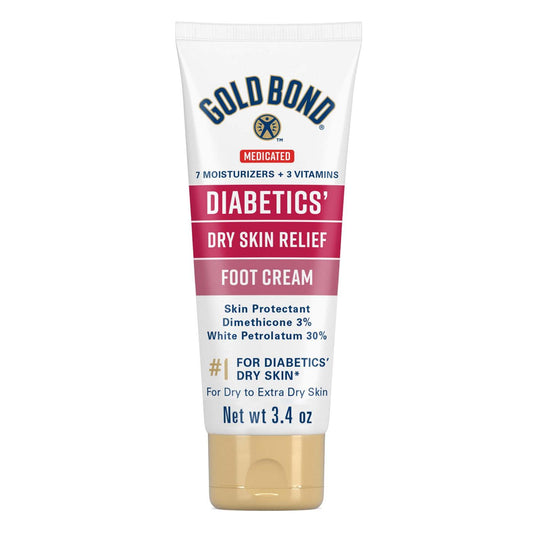 Gold Bond Ultimate Diabetic Dry Skin Relief Foot Cream - 3.4 Oz