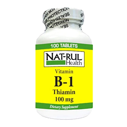Natrul Health Vitamin B-1 (Thiamine) 100 mg – 100 Tablets