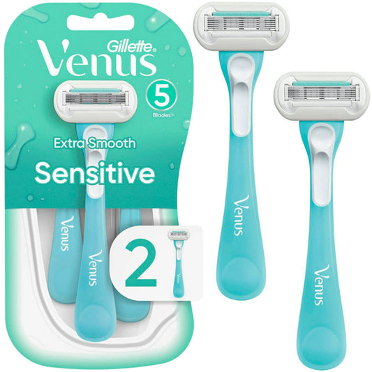 Gillette Venus Extra Smooth Sensitive Women's Disposable Razors - 2ct