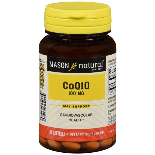 Mason Natural 100Mg   Coq10 30  Softgels